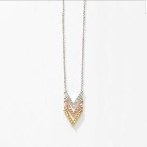 Swarovski crystal Triple V Necklace